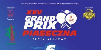 Grand Prix Piaseczna w tenisie stołowym - sobota, 24.06.2023 r.