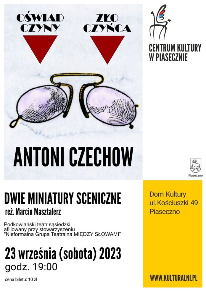 Antoni Czechow - dwie miniatury sceniczne