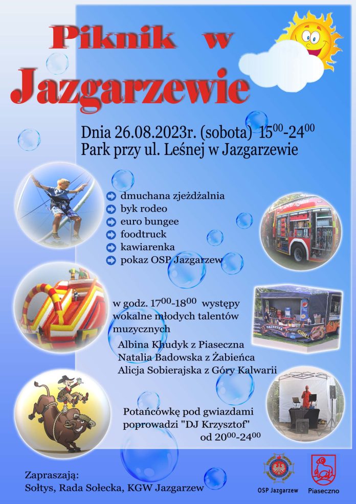 Plakat Piknik w Jazgarzewie 2023