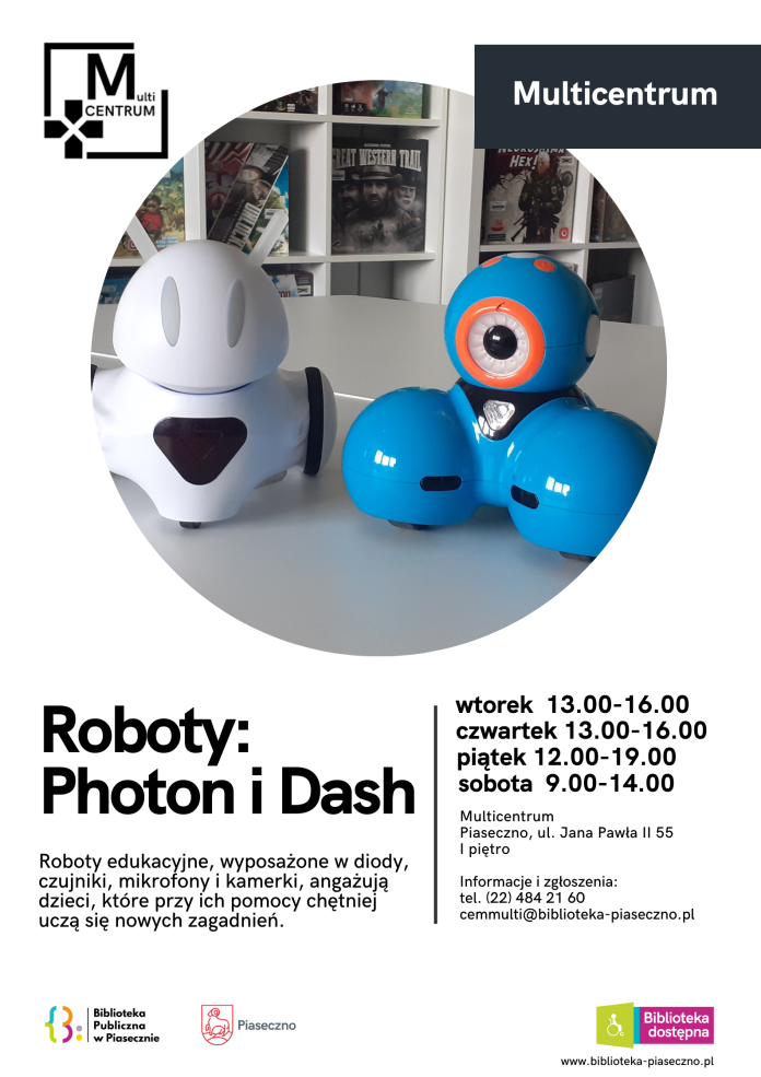 Roboty Photon i Dash – Multicentrum