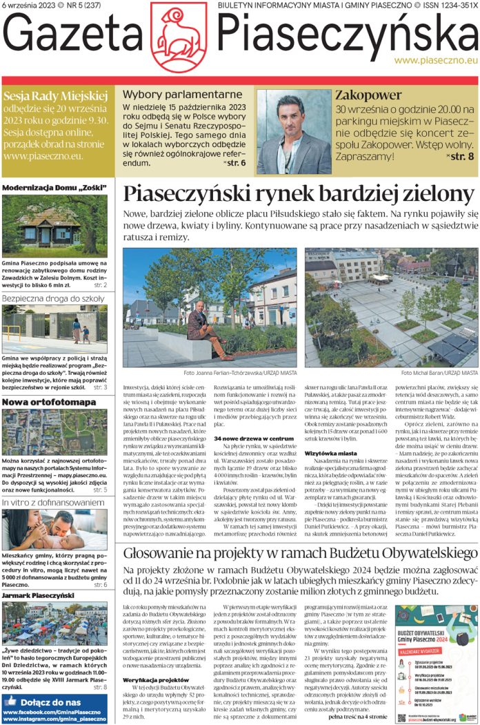 Gazeta Piaseczyńska nr 5/2023 Gazeta Piaseczyńska nr 5/2023