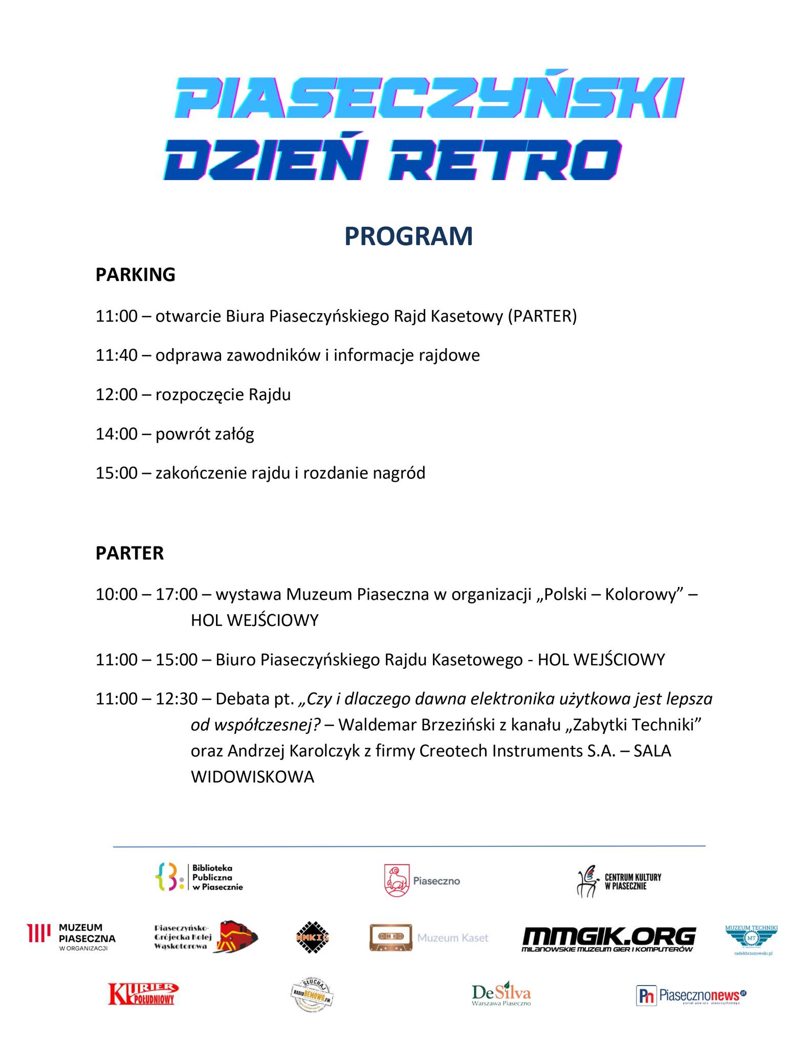 Program Piaseczyński Dzień Retro