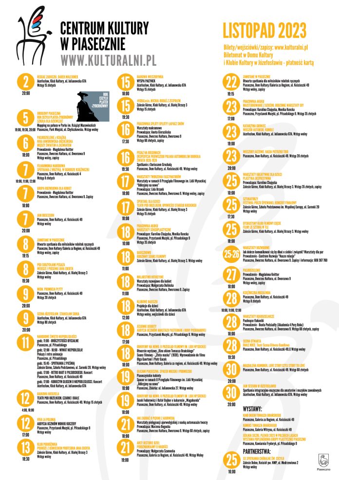 Kulturalny listopad 2023
