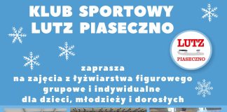 Plakat Lutz Piaseczno zaprasza na sezon łyżwiarski 2023/2024