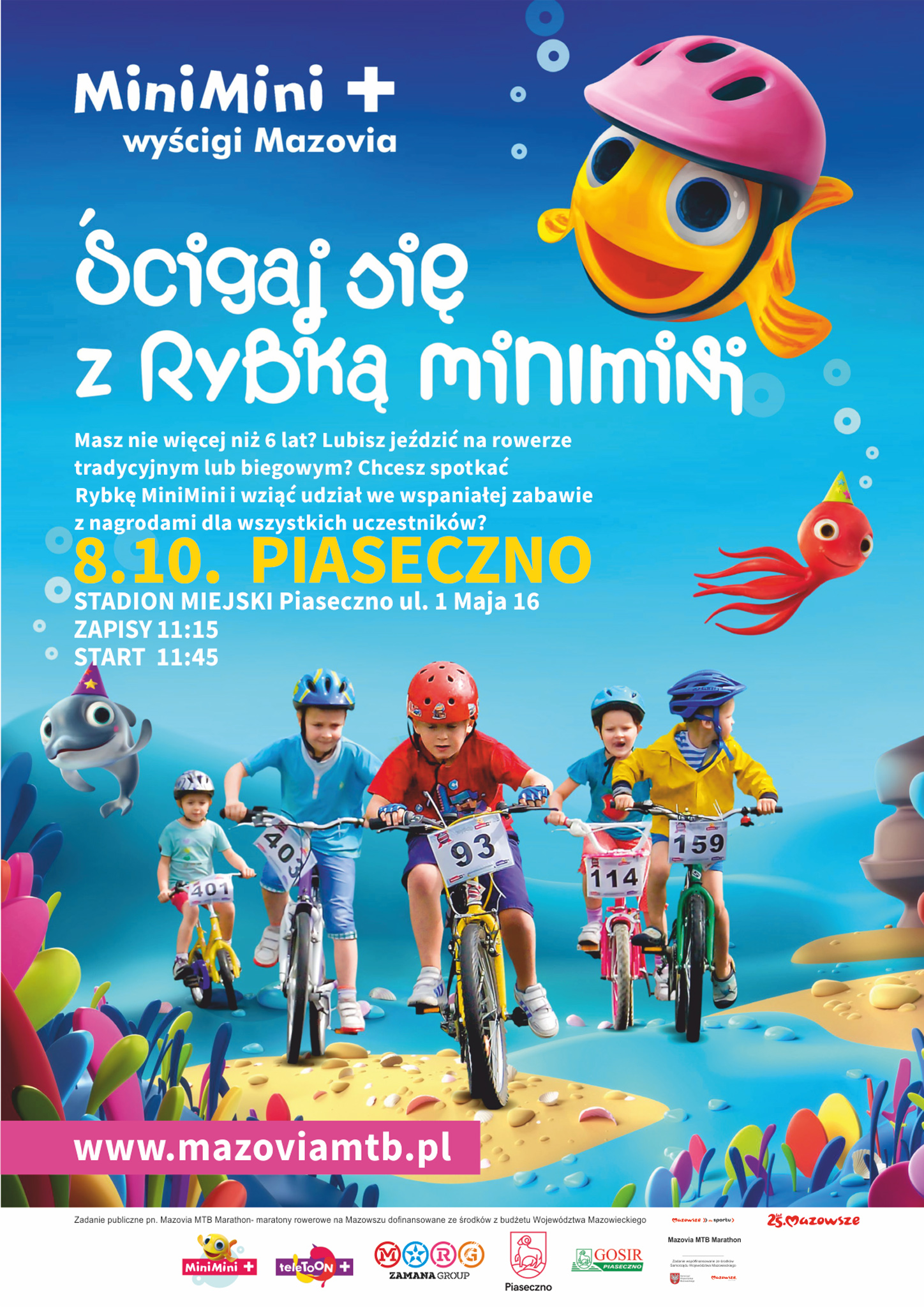 Plakat Mini Mazovia MTB Marathon Piaseczno 2023