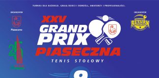 Grand Prix Piaseczna w tenisie stołowym - sobota, 11.11.2023 r.