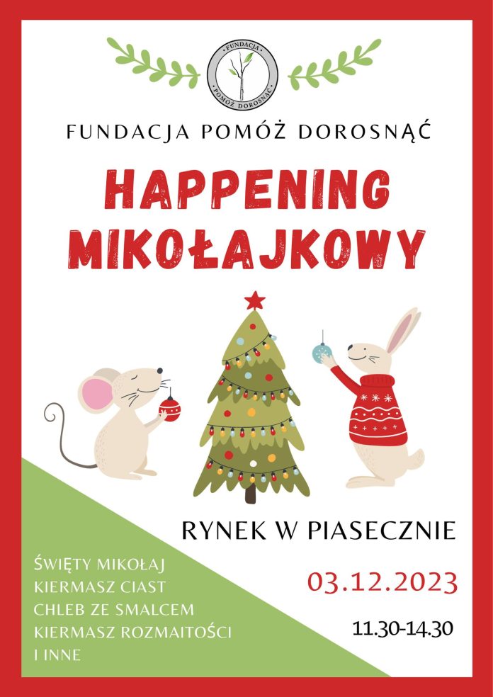Happening Mikołajkowy w Piasecznie