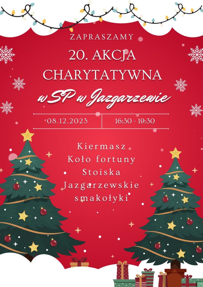 plakat Kiermasz charytatywny w Jazgarzewie
