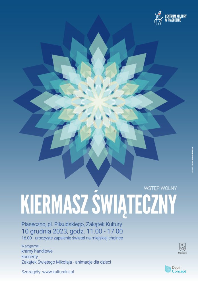 plakat Kiermasz świąteczny w Piasecznie