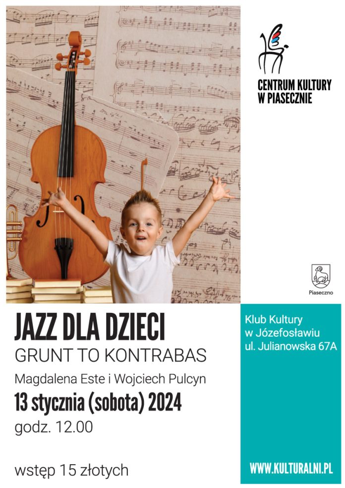 Plakat Jazz dla dzieci w Józefosławiu