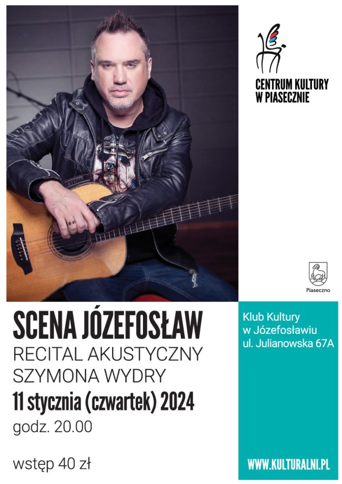 Plakat Koncert Szymona Wydry w Józefosławiu