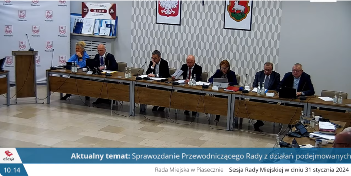 LXXX sesja Rady Miejskiej w Piasecznie 2024
