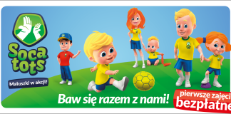 Zajęcia pokazowe Socatots dla dzieci 3,5-5 lat - 3 marca, SP 1 w Piasecznie
