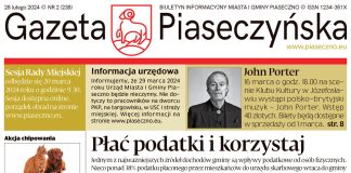 Gazeta Piaseczyńska nr 2/2024 strona główna