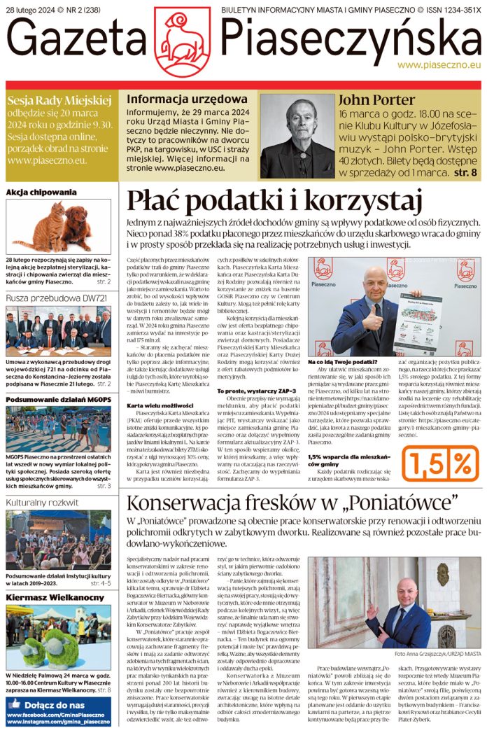 Gazeta Piaseczyńska nr 2/2024 Gazeta Piaseczyńska nr 2/2024 strona główna