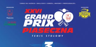 Grand Prix Piaseczna w tenisie stołowym - niedziela, 24.03.2024 r.