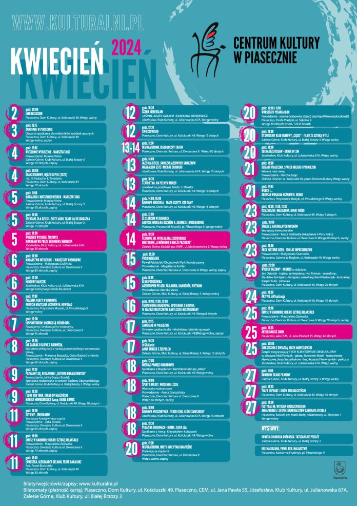 Kulturalny kwiecień 2024 Kulturalny kwiecień 2024