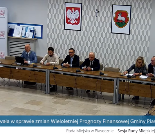 LXXXII sesja nadzwyczajna Rady Miejskiej w Piasecznie