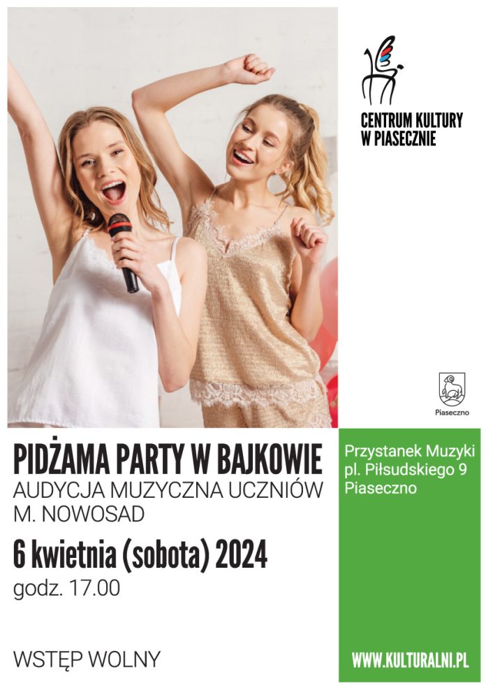 Pidżama Party w Bajkowie - audycja muzyczna uczniów Duk-Nowosad