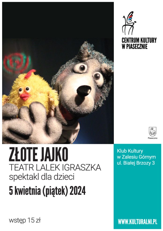 Plakat wydarzenia Złote Jajko - spektakl dla dzieci w Zalesiu Górnym