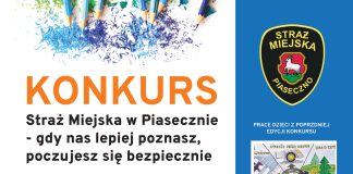 Plakat konkursu Straży Miejskiej w Piasecznie 2024