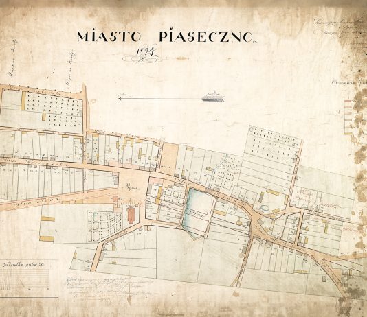 Centrum miasta Piaseczno - nowa regulacja komunikacji drogowej z 1825 roku