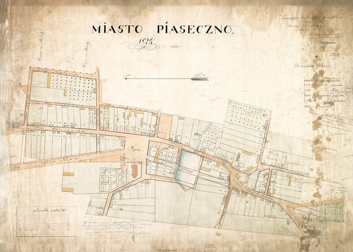 Centrum miasta Piaseczno - nowa regulacja komunikacji drogowej z 1825 roku