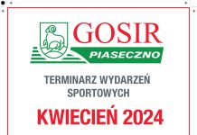 Kalendarium imprez sportowych GOSiR - 04/2024