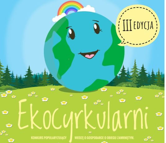 Plakat konkursu dla przedszkoli i szkół Ekocyrkularni