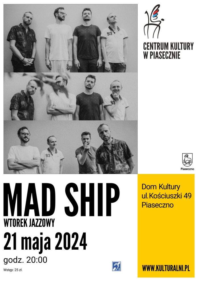 Plakat Mad Ship - Wtorek Jazzowy w Piasecznie