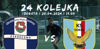 MKS Piaseczno vs. KS Sokół Serock - mecz na Stadionie Miejskim w Piasecznie