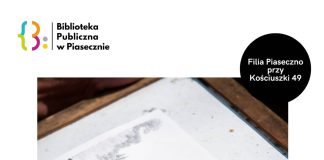 Plakat warsztatów rysunku z Krzysztofem Gawronkiewiczem w Piasecznie