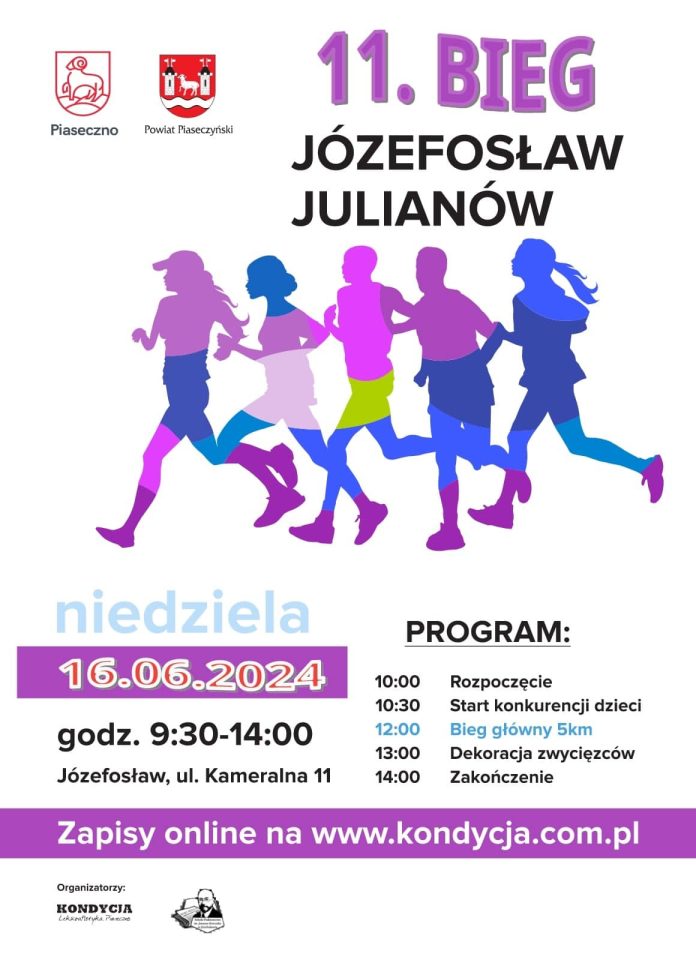 Plakat 11. Bieg Józefosławia i Julianowa 2024