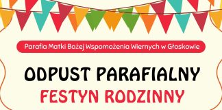 Plakat wydarzenia Festyn Rodzinny i Odpust Parafialny w Głoskowie