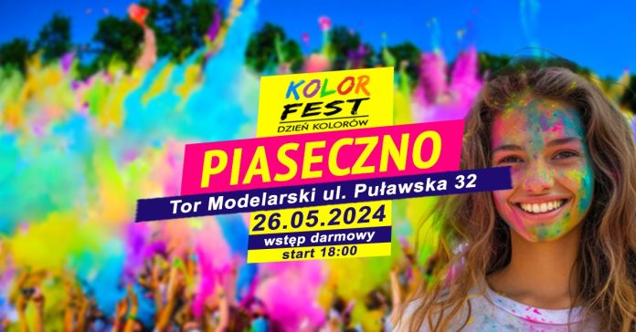 Kolor Fest Piaseczno - Dzień Kolorów Holi w Piasecznie