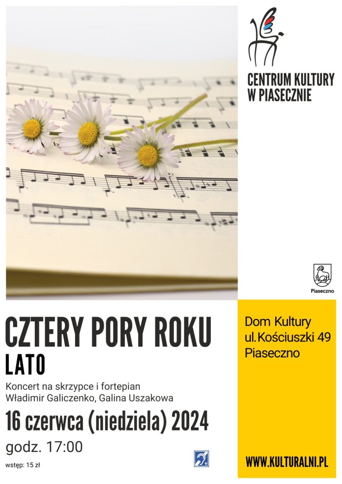 Plakat wydarzenia Lato - cykl koncertowy Cztery Pory Roku w Piasecznie