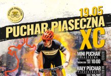 Plakat wydarzenia wyścigi rowerowe na nowej trasie w Zalesiu Górnym