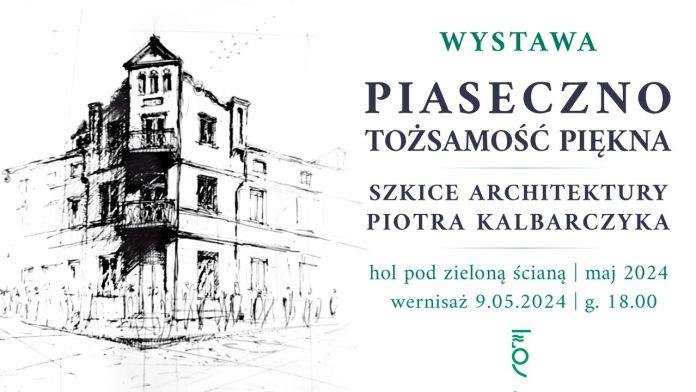 Plakat wystawy Piotra Kalbarczyka w Warszawie