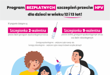 Szczepienia przeciw HPV bezpłatne dla dzieci w wieku 12 i 13 lat
