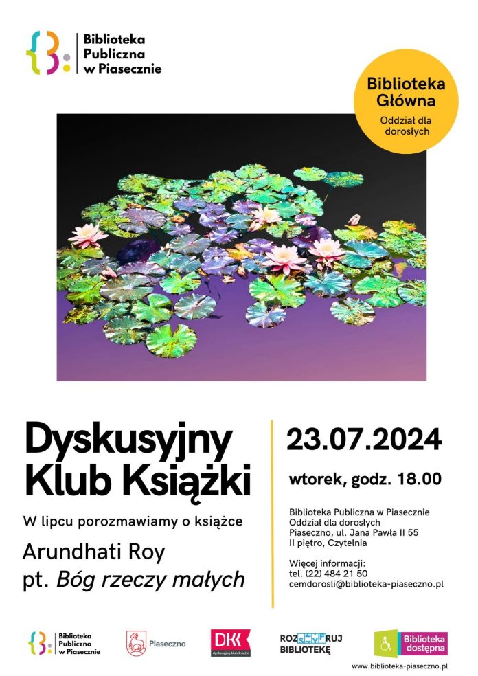 Spotkanie DKK w Piasecznie o książce Bóg rzeczy małych