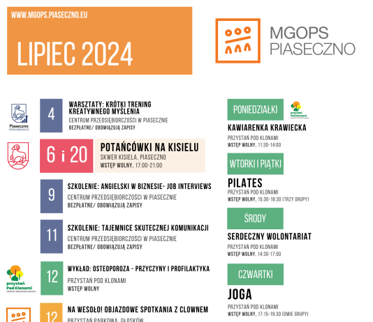 Lipiec 2024 z MGOPS Piaseczno