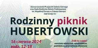 plakat Rodzinny Piknik Hubertowski w Zalesiu Górnym 2024