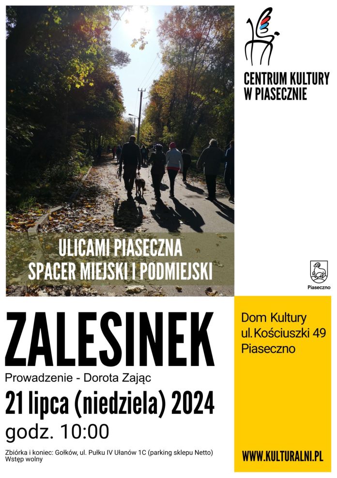 Plakat Zalesinek - Ulicami Piaseczna
