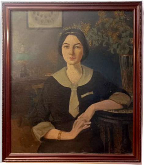 Portret Haliny Radwanowej namalowany przez Wacława Radwana