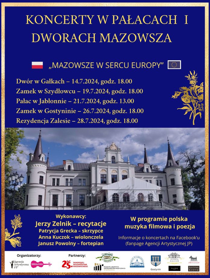 Koncert Polska Muzyka Filmowa i Poezja w Rezydencji Zalesie