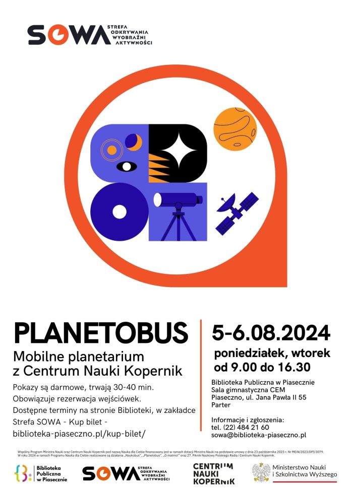Planetobus – mobilne planetarium z Centrum Nauki Kopernik