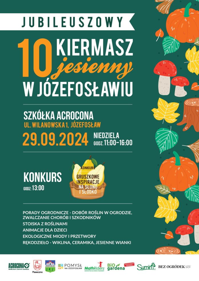 Plakat 10. Jesienny Kiermasz w Józefosławiu