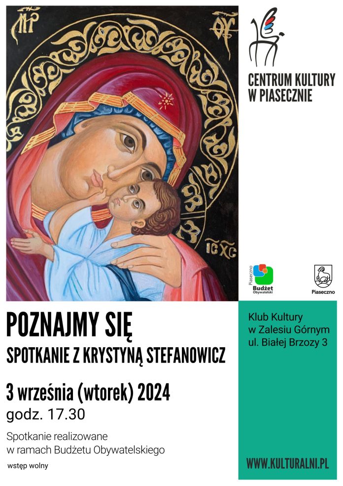 Spotkanie z Krystyną Stefanowicz - Poznajmy się w Zalesiu Górnym