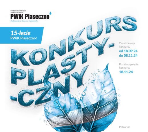 Plakat konkursu plastycznego Wodę spożywamy, zdrowie wygrywamy - konkurs plastyczny