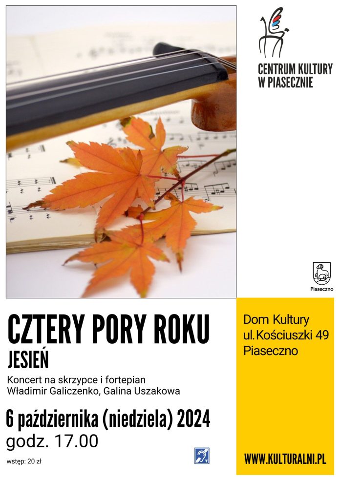 PLAKAT JESIEŃ CZTERY PORY ROKU